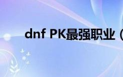 dnf PK最强职业（dnf pk最强职业）
