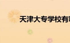 天津大专学校有哪些（天津大专）