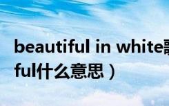 beautiful in white歌词是什么意思（beautiful什么意思）