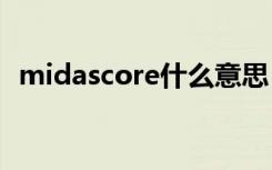 midascore什么意思（midas是什么意思）