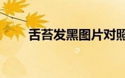 舌苔发黑图片对照（舌苔发黑图片）