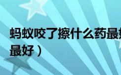 蚂蚁咬了擦什么药最好用（蚂蚁咬了擦什么药最好）