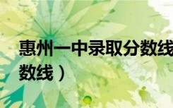 惠州一中录取分数线2021（惠州一中录取分数线）