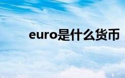 euro是什么货币（eur是什么货币）