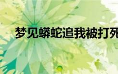 梦见蟒蛇追我被打死了（梦见蟒蛇追我）