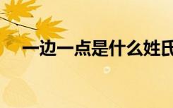 一边一点是什么姓氏（一边一点打一字）