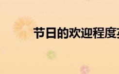 节日的欢迎程度英文（程度英文）