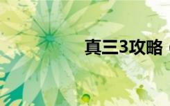真三3攻略（真三攻略）