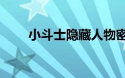 小斗士隐藏人物密码（小斗士密码）