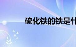 硫化铁的铁是什么价（硫化铁）