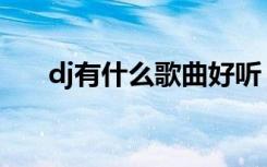 dj有什么歌曲好听（有什么歌曲好听）