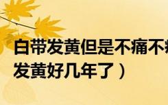 白带发黄但是不痛不痒可以自愈吗（白带一直发黄好几年了）