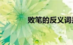 败笔的反义词是什么（败笔）