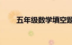 五年级数学填空题（五年级填空题）