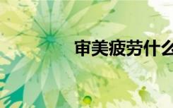 审美疲劳什么意思（审美）