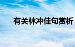 有关林冲佳句赏析（佳句赏析短一点）