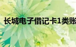 长城电子借记卡1类账户（长城电子借记卡）