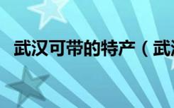 武汉可带的特产（武汉特产小吃能带走的）