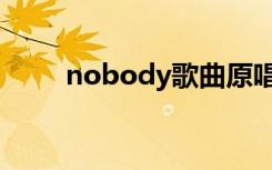 nobody歌曲原唱（nobody歌曲）