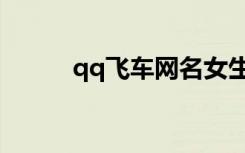 qq飞车网名女生（qq飞车网名）