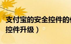 支付宝的安全控件的作用是什么（支付宝安全控件升级）