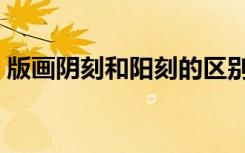 版画阴刻和阳刻的区别（阴刻和阳刻的区别）
