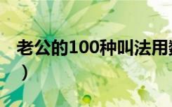 老公的100种叫法用数字（老公的100种叫法）