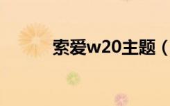 索爱w20主题（索爱c901主题）