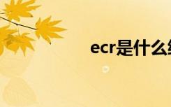 ecr是什么缩写（ecr）