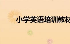 小学英语培训教材（英语培训教材）