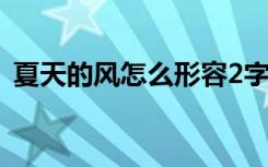 夏天的风怎么形容2字（夏天的风怎么形容）