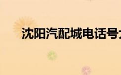 沈阳汽配城电话号大全（沈阳汽配城）