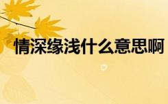 情深缘浅什么意思啊（情深缘浅什么意思）