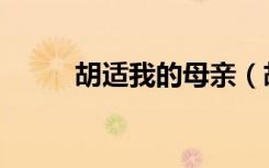胡适我的母亲（胡的母亲李文瑞）