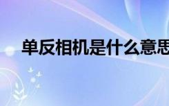 单反相机是什么意思（单反相机是什么）