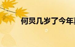 何炅几岁了今年真实（何炅几岁）