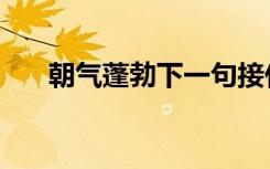 朝气蓬勃下一句接什么好（朝气蓬勃）