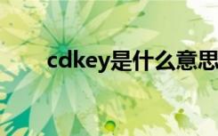 cdkey是什么意思?（cdkey是什么）