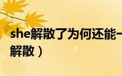 she解散了为何还能一起唱你曾是少年（s h e解散）