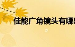 佳能广角镜头有哪些（佳能广角镜头）