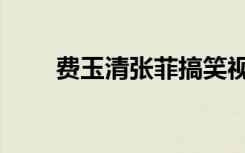 费玉清张菲搞笑视频（费玉清张菲）