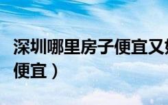 深圳哪里房子便宜又好找工作（深圳哪里房子便宜）