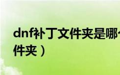 dnf补丁文件夹是哪个（dnf补丁放在哪个文件夹）