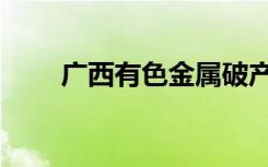 广西有色金属破产案件（广西有色）