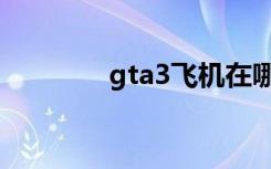 gta3飞机在哪（gta3飞机）