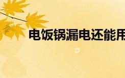 电饭锅漏电还能用吗（电饭锅漏电）