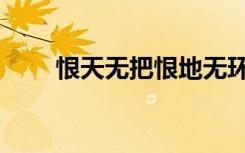 恨天无把恨地无环什么意思（恨天）