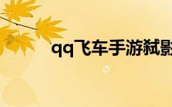 qq飞车手游弑影（qq飞车湮灭）