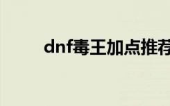 dnf毒王加点推荐（dnf毒王加点）