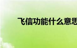 飞信功能什么意思（飞信网络设置）